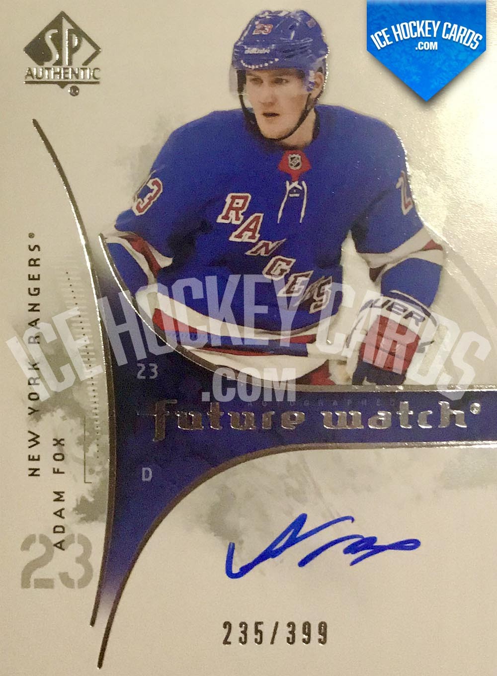 Lids Adam Fox New York Rangers Autographed 2021-22 Upper Deck Series 1 #120  Beckett Fanatics Witnessed Authenticated Card
