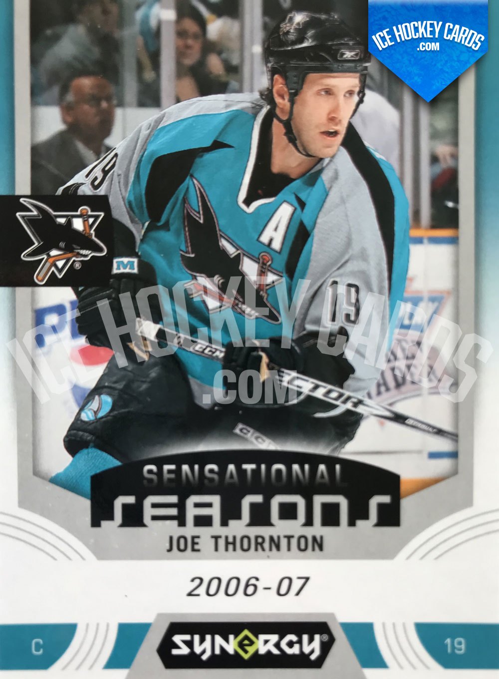  (CI) Joe Thornton Hockey Card 2003-04 Parkhurst Rookie (base) 9 Joe  Thornton : פריטי אספנות ואמנות