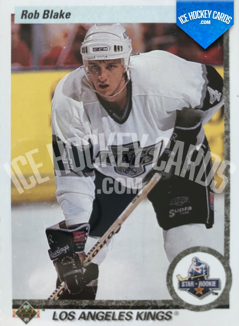 Upper Deck - 90-91 - Rob Blake Star Rookie Card