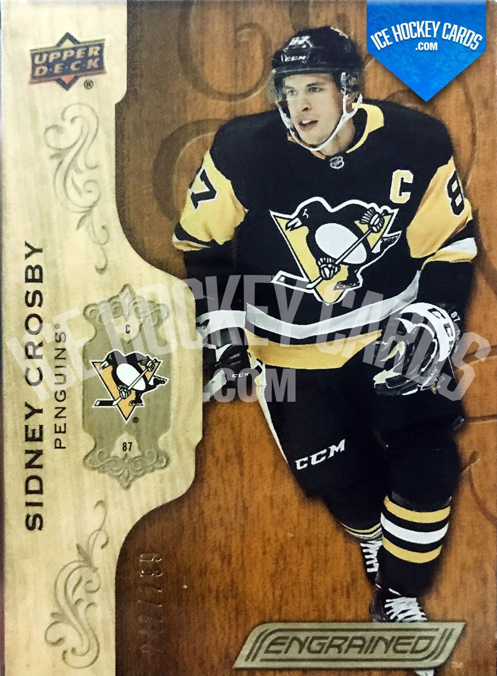 Upper Deck - Engrained 18-19 - Sidney Crosby Base Card up to 299
