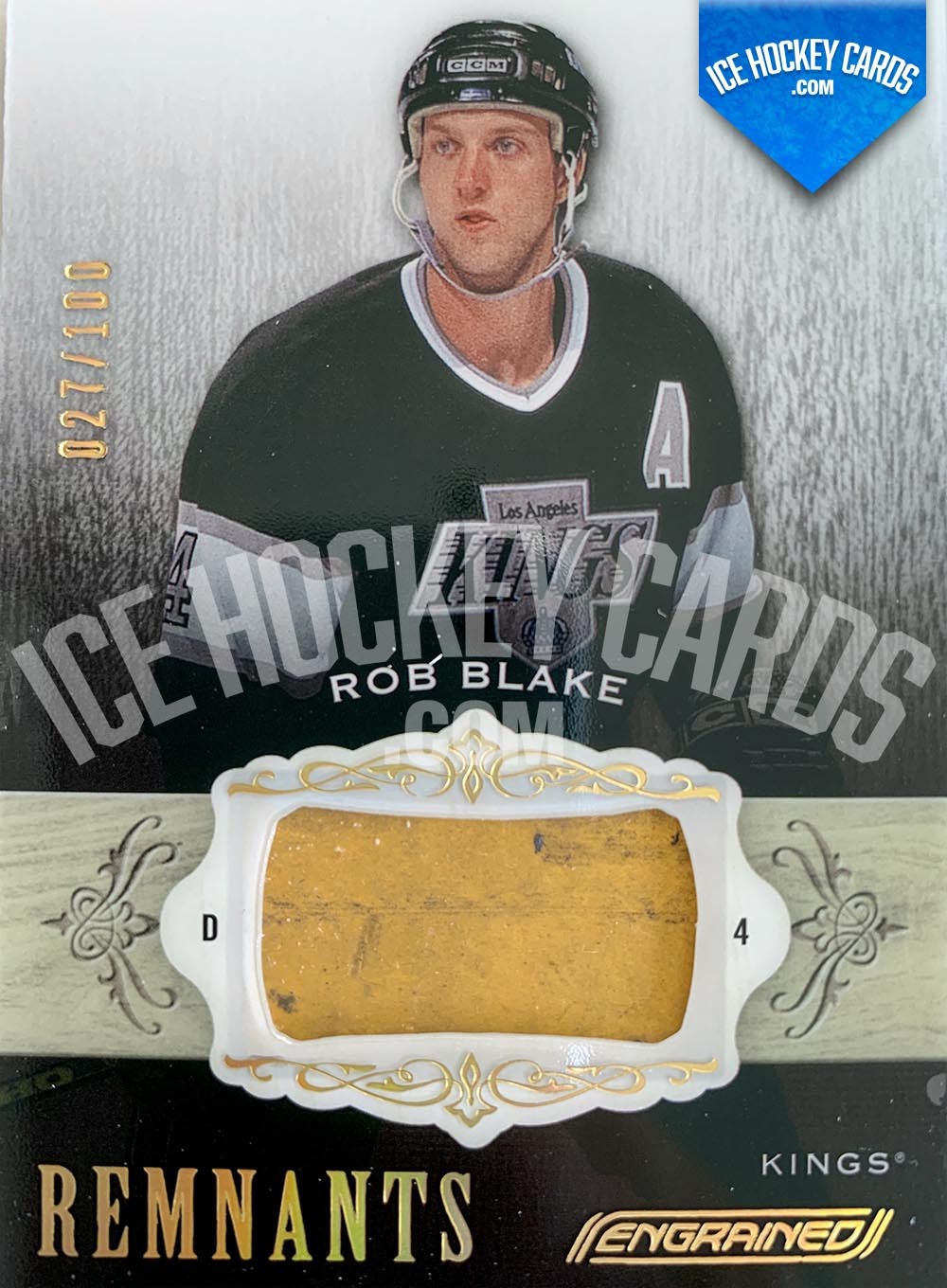 Upper Deck - Engrained 2018-19 - Rob Blake The Alumni Remnants Sticks Game-Used # to 100