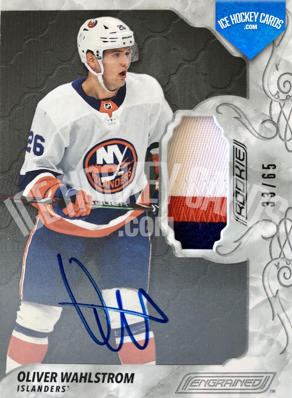 Upper Deck - Engrained 2019-20 - Oliver Wahlstrom Rookie Auto Patch Card # to 65