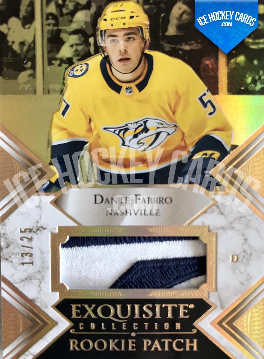 Upper Deck - Exquisite Collection 2019-20 - Dante Fabbro Exquisite Collection Rookie Patch Card # to 25 RARE