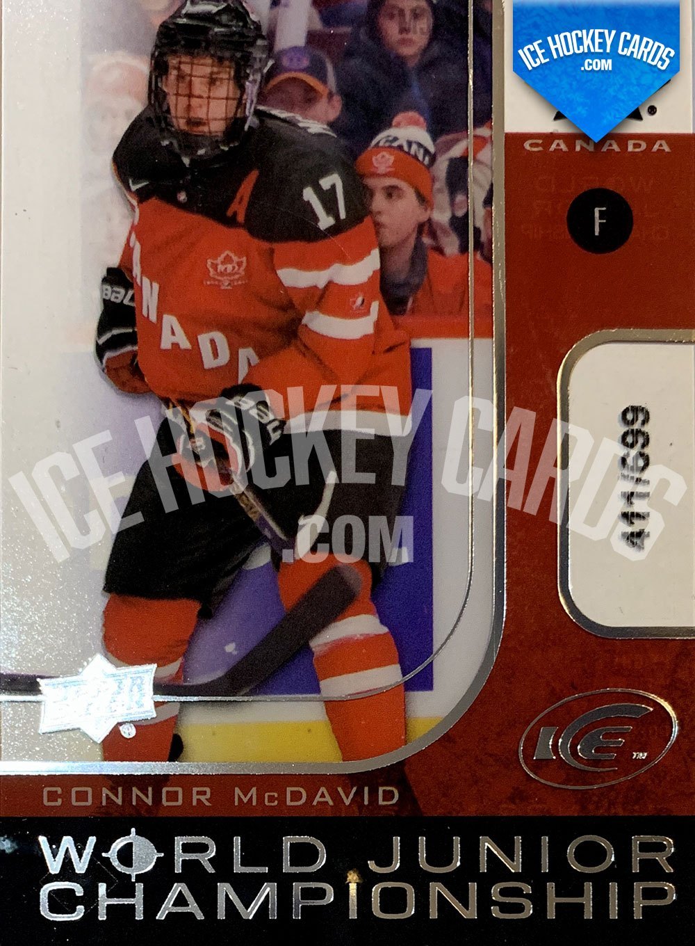Upper Deck - ICE 2015-16 - Connor McDavid World Junior Championship Team Canada - NHL rookie year hockey card!