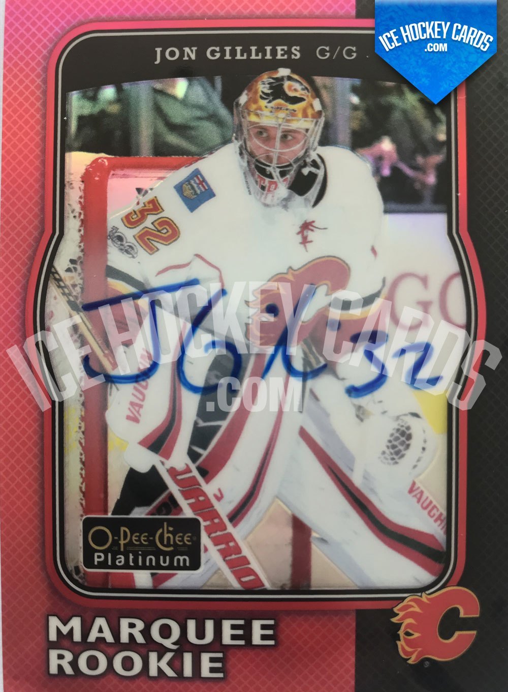 Upper Deck - O-Pee-Chee Platinum 17-18 (Update 18-19) - Jon Gillies Autographed Marquee Rookie Red Rainbow
