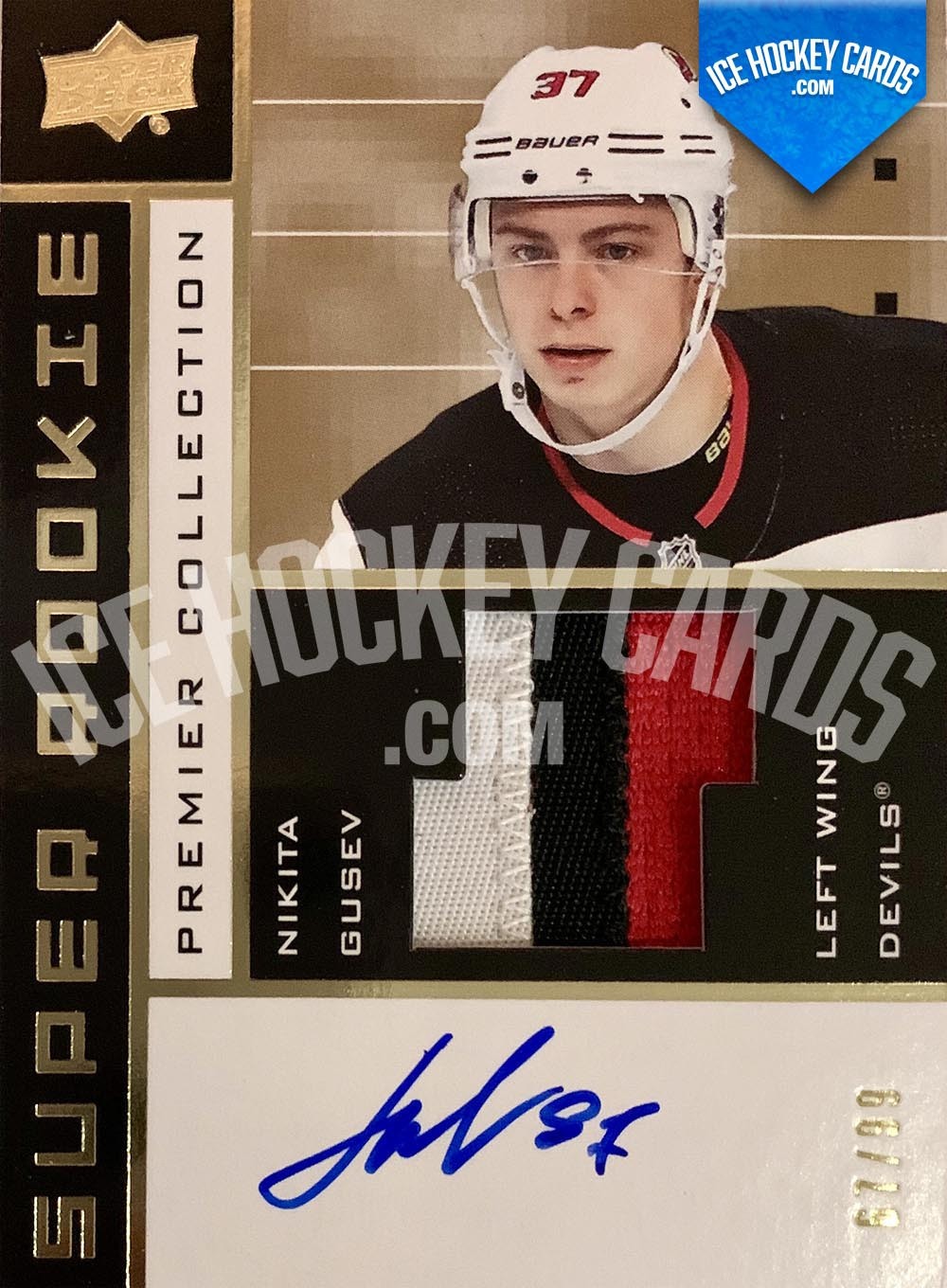 Upper Deck - Premier 2019-20 - Nikita Gusev Super Rookie Premier Collection Rookie Auto Patch Card # to 99