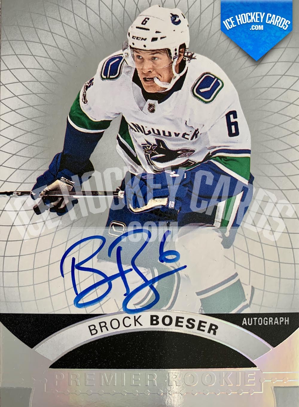 Upper Deck - Premier Hockey 2017-18 - Brock Boeser Premier Rookie Autograph Card