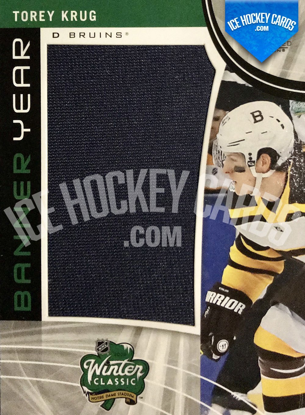 Upper Deck - SP Game Used Hockey 2019-20 - Torey Krug Winter Classic Banner Year Patch Card