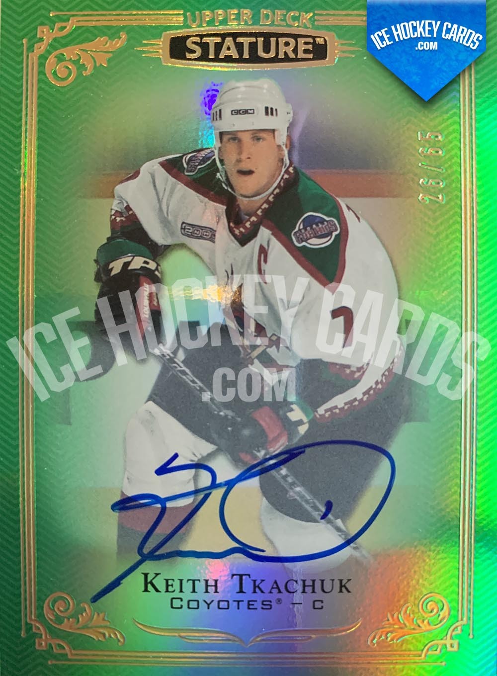 Upper Deck - Stature 2019-20 - Keith Tkachuk Autograph Card Green # to 65