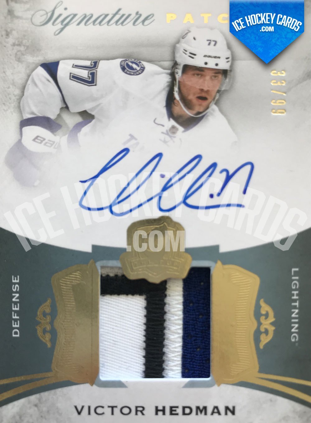 Upper Deck - The Cup 15-16 - Victor Hedman Signature Patches Auto