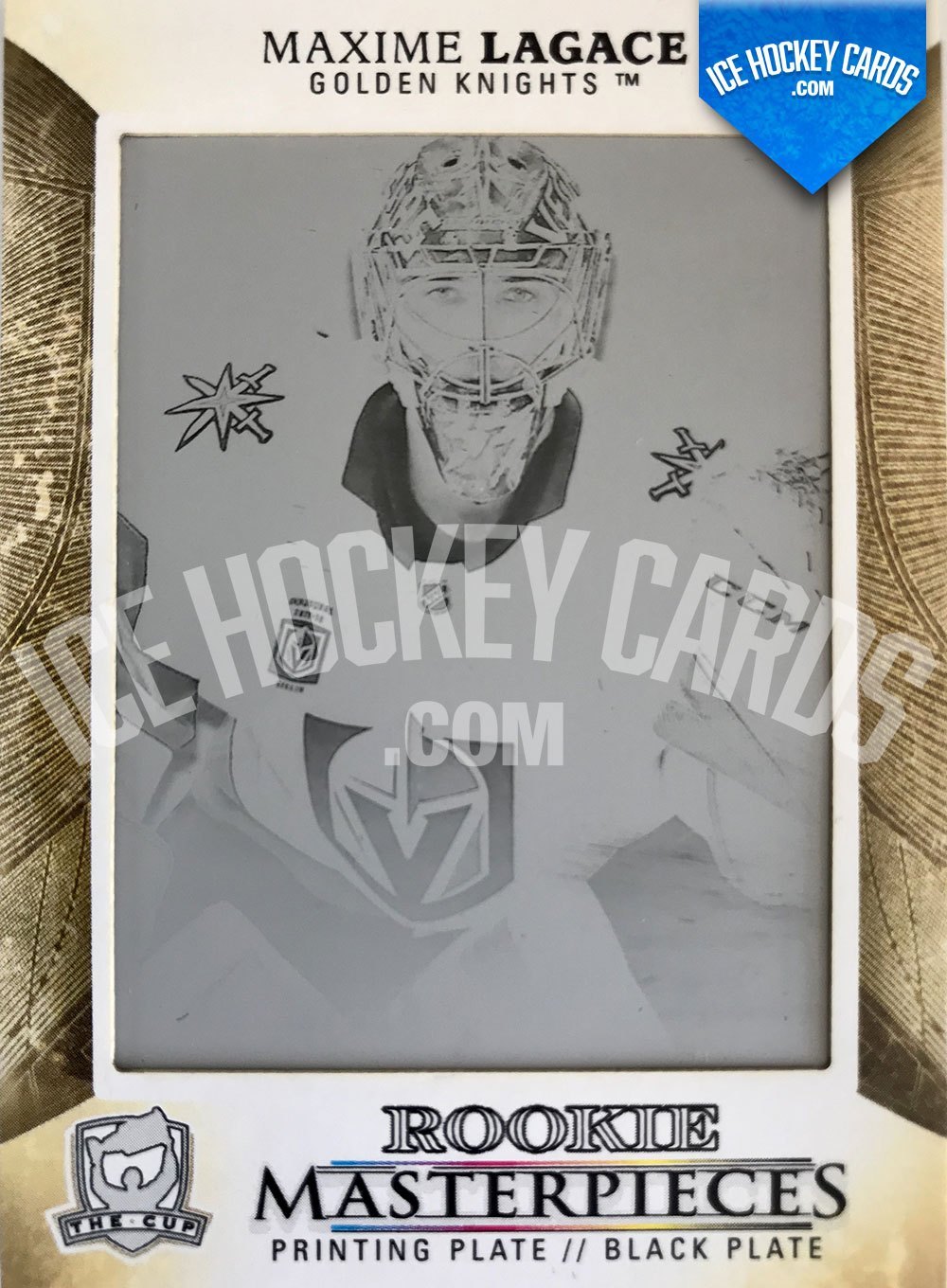 Upper Deck - The Cup 2017-18 - Maxime Lagace Rookie Masterpieces Printing Plate RC - 1 of 1 UNIQUE