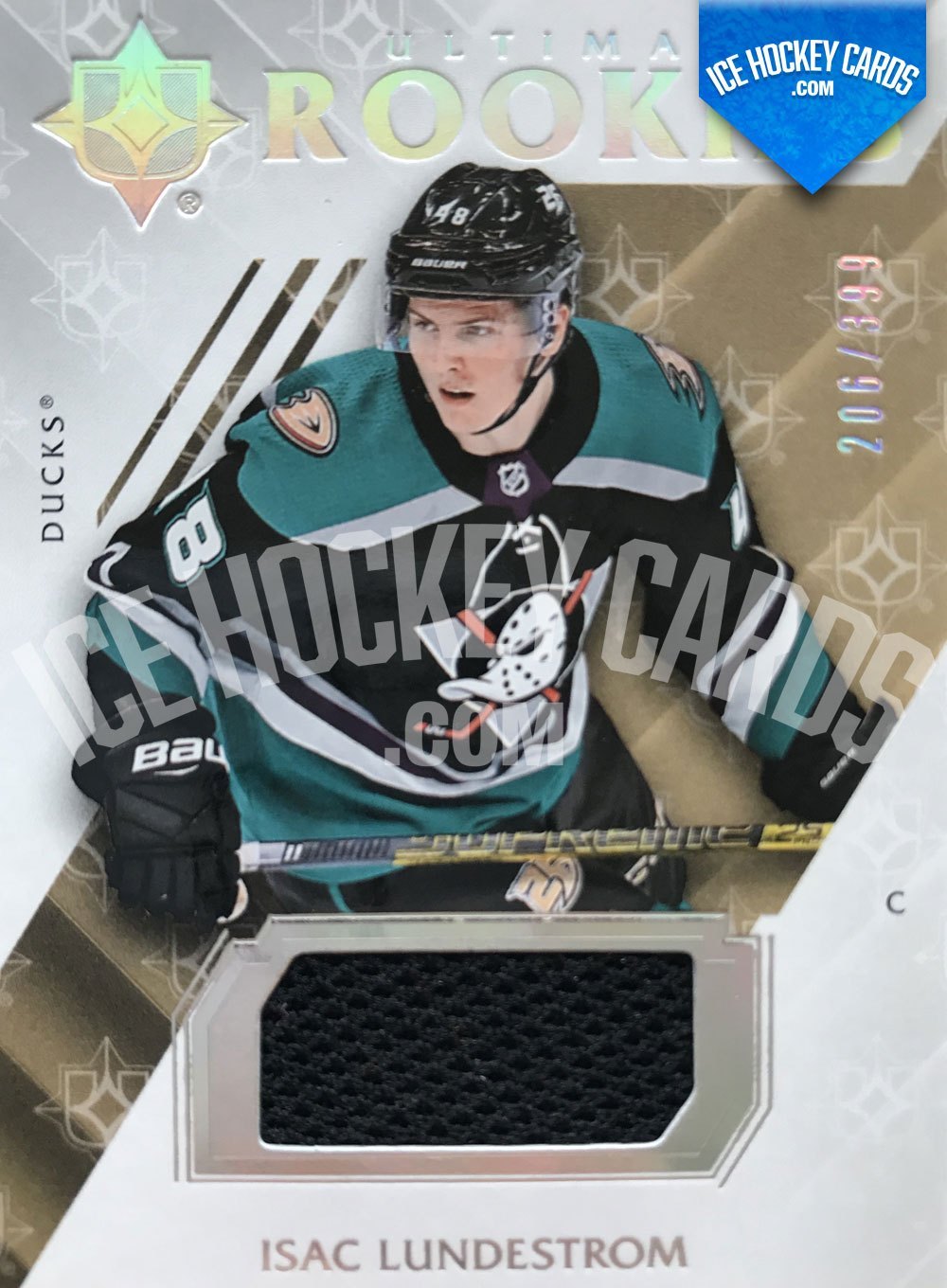Upper Deck - Ultimate Collection 18-19 - Isac Lundestrom Ultimate Rookies Patch Card